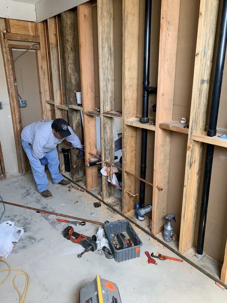 Commercial rough-in plumbing for Water Heater Replacement in Woodvista